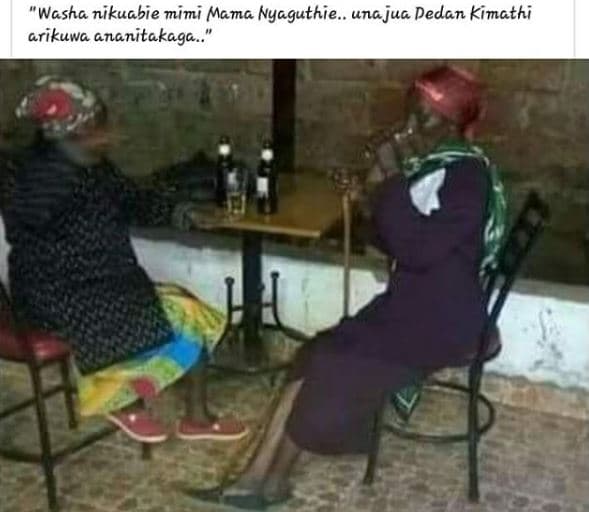 Washa nikuabie mimi mama nyaguthie.. unajua dedan kimathi crikuwa ananitakaga.