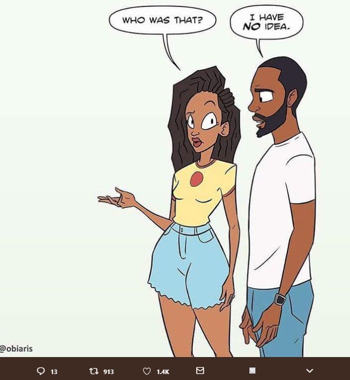 Who was that? i have no idea obiaris q 13 0 913 0 14k 0