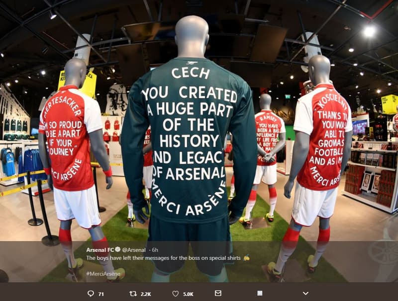 Cech you created huge part of the you have qamsey nflunce bee history e0 nd lega