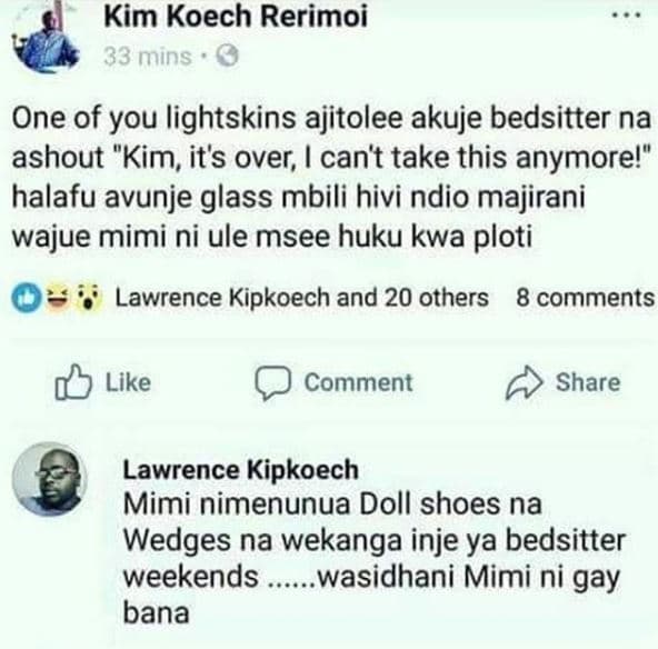 Kim koech rerimoi 33 mins one of you lightskins ajitolee akuje bedsitter na asho