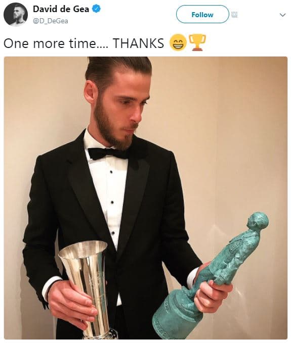 David de gea d_degea follow one more time. thanks