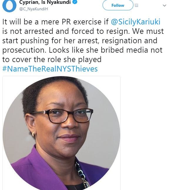 Cyprian, is nyakundi c_nyakundih follow it will be a mere pr exercise if sicilyk