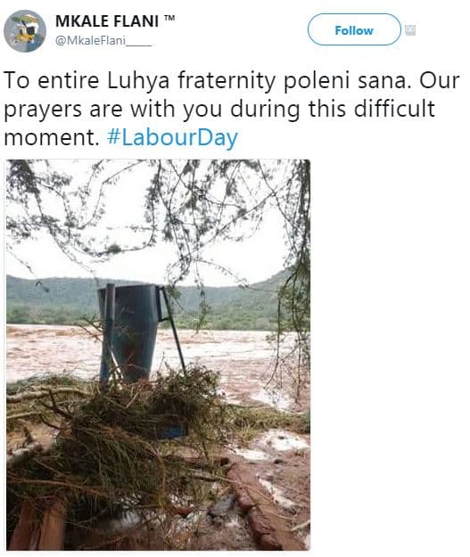 Mkale flani mkaleflani_ follow to entire luhya fraternity poleni sana. our praye