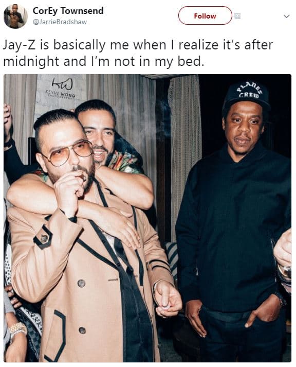 Corey townsend jarriebradshaw follow jayz is basically me when realize it's afte