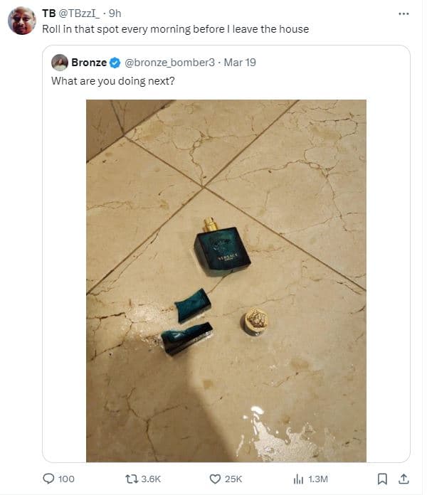 Tb tbzzi _ 9h rollin that spot every morning before eave the house bronze bronze