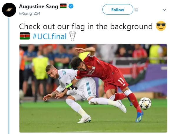 Augustine sang sang_254 follow check out our flag in the background uclfinal