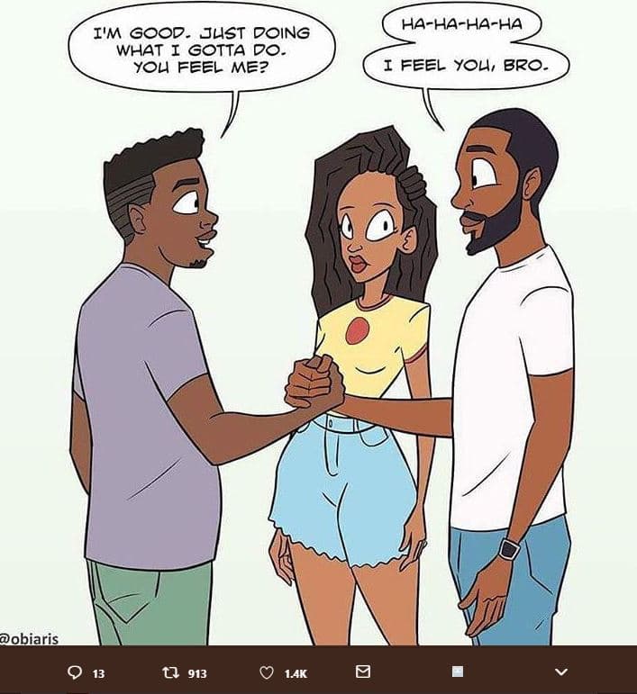 Hahahaha i'm good just doing what i gotta do yo4 feel me? i feel yol, bro. obiar