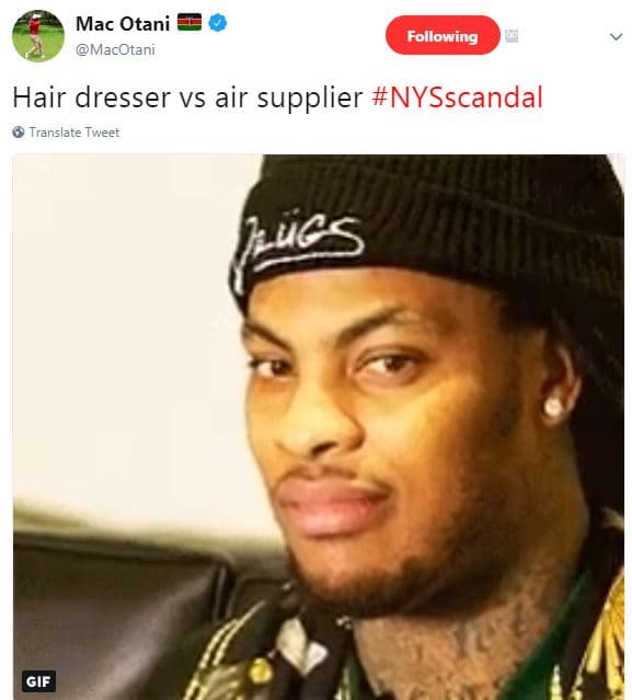 Mac otani macotani following hair dresser vs air supplier nysscandal translate t