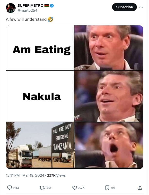 Super metro marto254 subscribe few will understand am eating nakula 9y ae nom en