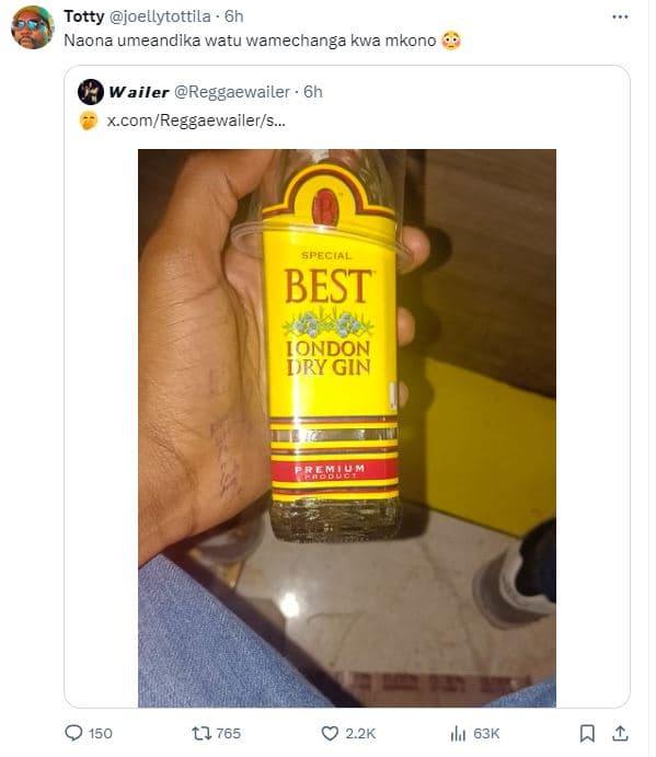 Totty joellytottila 6h naona umeandika watu wamechanga kwa mkono wailer reggaewa