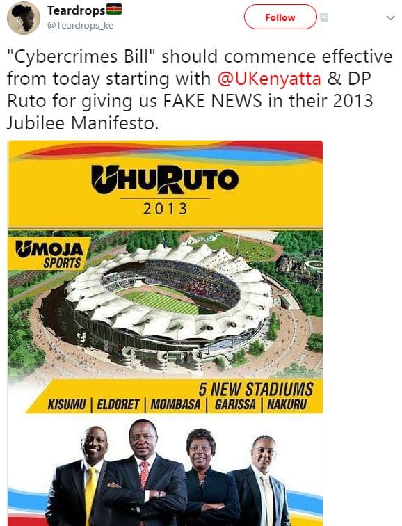 Teardrops teardrops_ke follow cybercrimes bill should commence effective from to