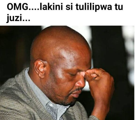 Omg. lakini si tulilipwa tu juzi.