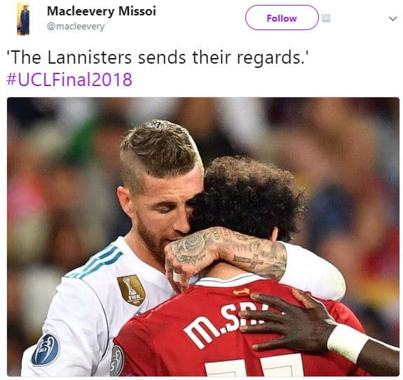 Macleevery missoi macleevery follow 'the lannisters sends their regards. uclfina