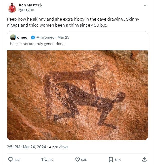 Ken masters bigzuri_ peep how he skinny and she extra hippy in the cave drawing