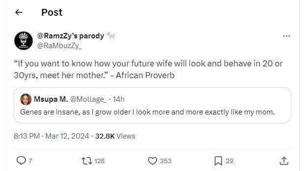 Post ramzzy's parody rambuzzy_ if you want to know how your future wife will loo
