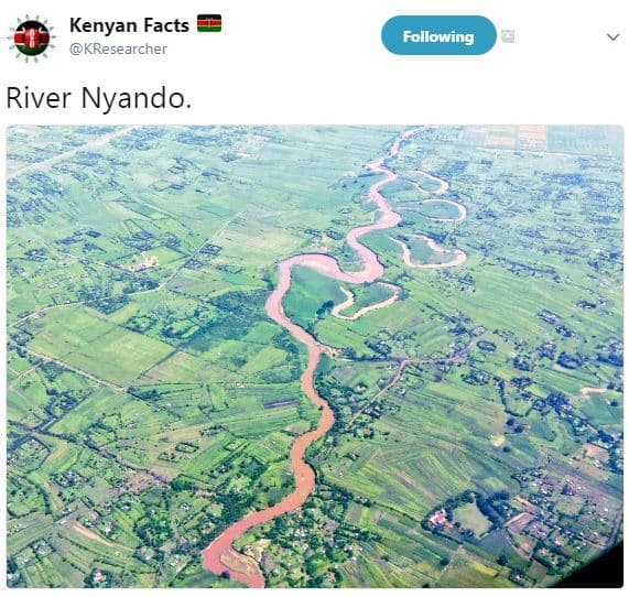 Kenyan facts kresearcher following river nyando.