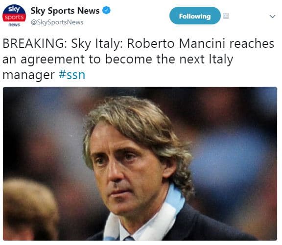 Slcy sky sports news spors al skysportsnews following breaking sky italy roberto