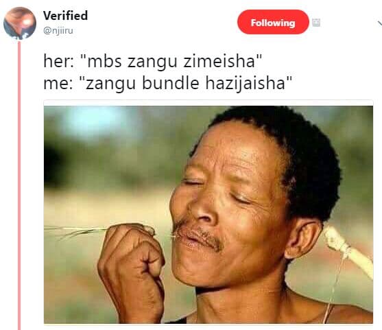 Verified njiiru following her mbs zangu zimeisha me 'zangu bundle hazijaisha'