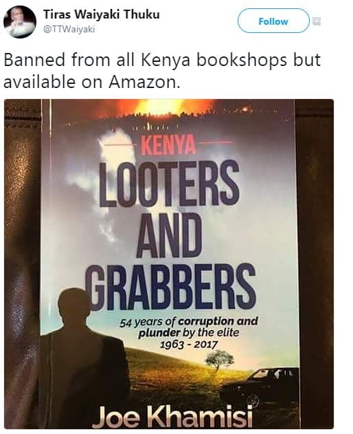 Tiras waiyaki thuku ttwaiyaki follow banned from all kenya bookshops but availab