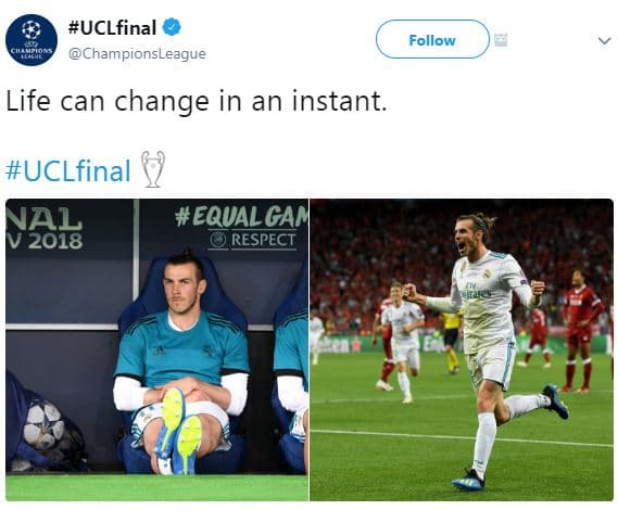 Uclfinal championsleague follow life can change in an instant. uclfinal val equa