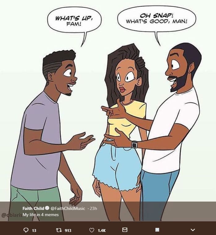 What's up, fam! oh snap! what's good, man! faith child faithchildmusic 23h ibiar