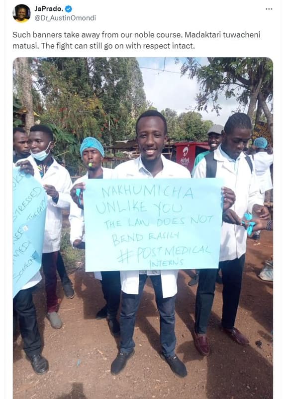 Japrado dr_austinomondi such banners take away from our noble course. madaktari