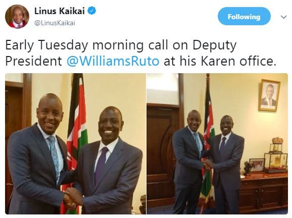 Linus kaikai linuskaikai following early tuesday morning call on deputy presiden