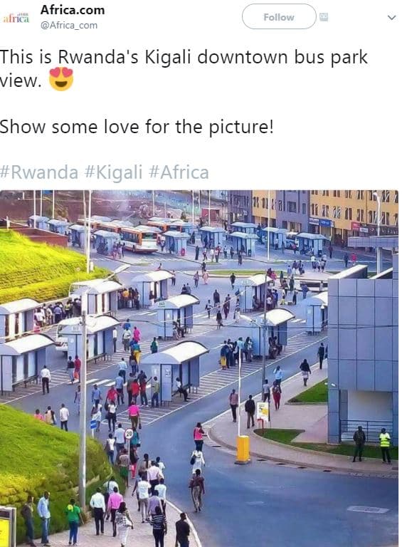 Africa.com africa_ com follow this is rwanda's kigali downtown bus park view. sh