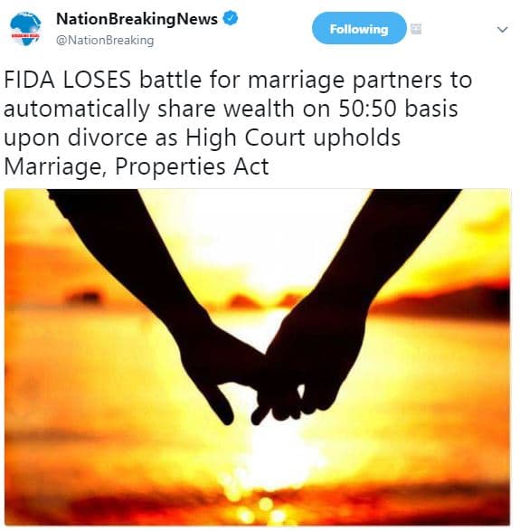 Nationbreakingnews nationbreaking following fida loses battle for marriage partn