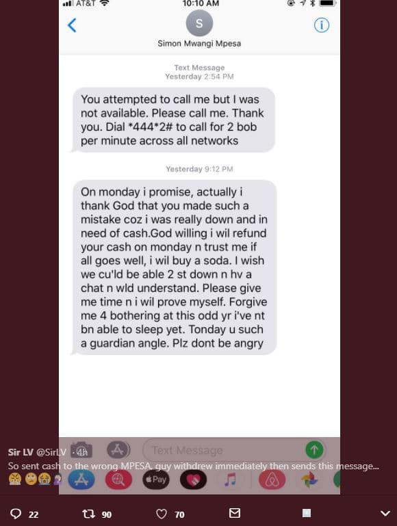 1010 am simon mwangi mpesa test message yesterday 2 54 pm you attempted to call