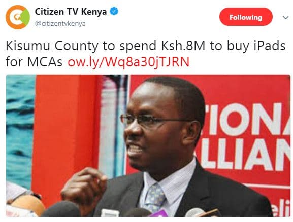 Citizen tv kenya citizentvkenya following kisumu county to spend ksh.8m to buy i