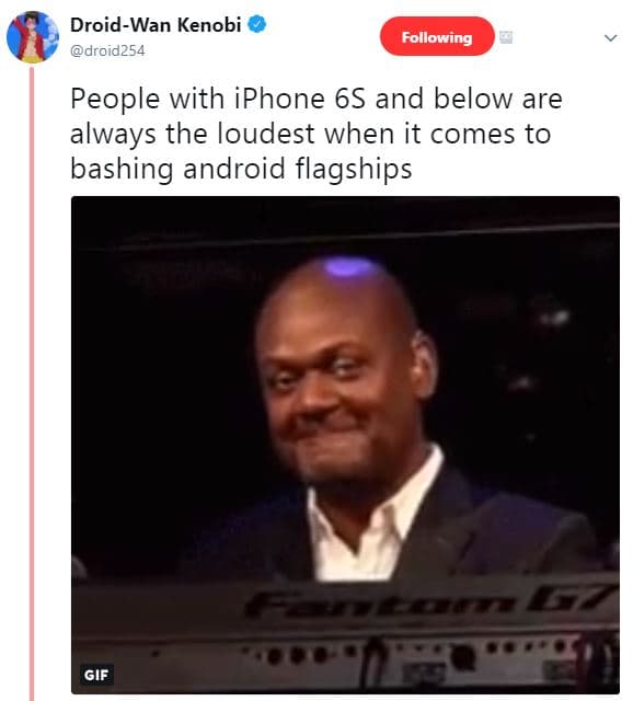 Droidwan kenobi droid254 following people with iphone 6s and below are always th