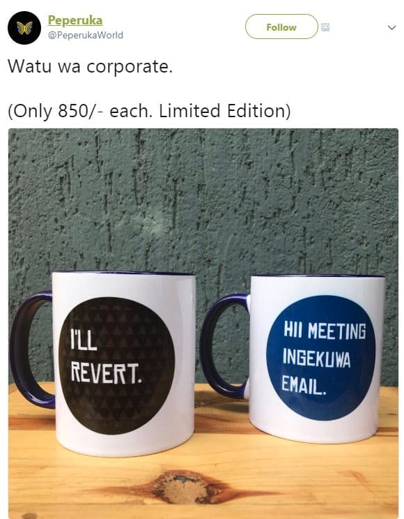 Peperuka peperukaworld follow watu wa corporate only 850 each. limited edition i