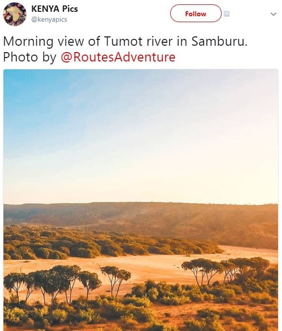Kenya pics kenyapics follow morning view of tumot river in samburu. photo by rou