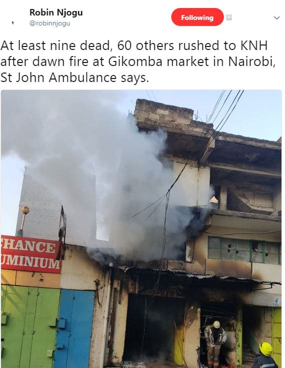 Robin njogu robinnjogu following at least nine dead, 60 others rushed to knh aft
