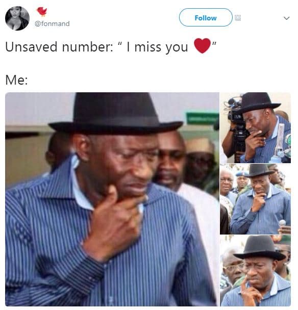 Follow fonmand unsaved number miss you me