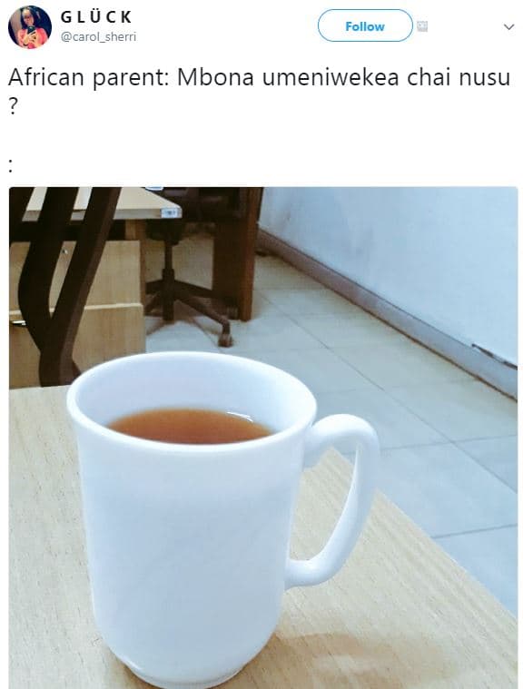 G lü c k carol_sherri follow african parent mbona umeniwekea chai nusu
