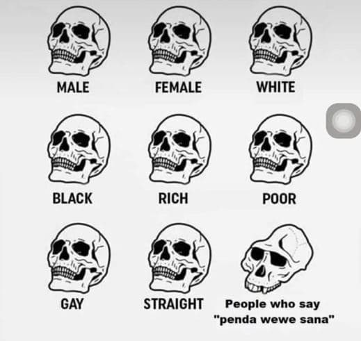 Male female white black rich poor gay straight people who say penda wewe sana