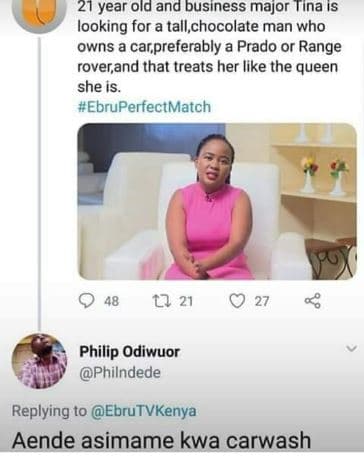 21 year old and busıness major tina ıs looking for tall chocolate man who owns a