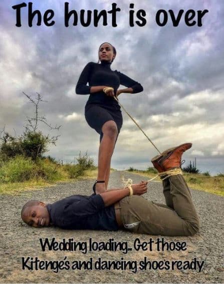 The hunt is over weddingloadinggetfhose kitengesanddancingshoesready