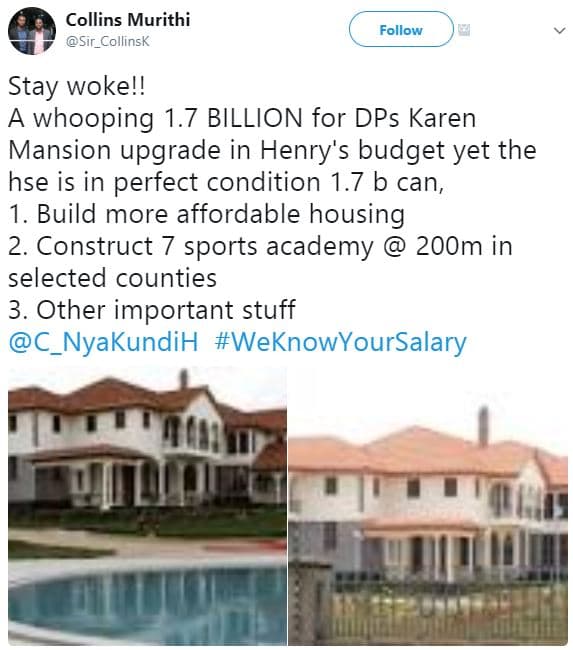 Collins murithi sir_collinsk follow stay wokel! a whooping 1.7 billion for dps k