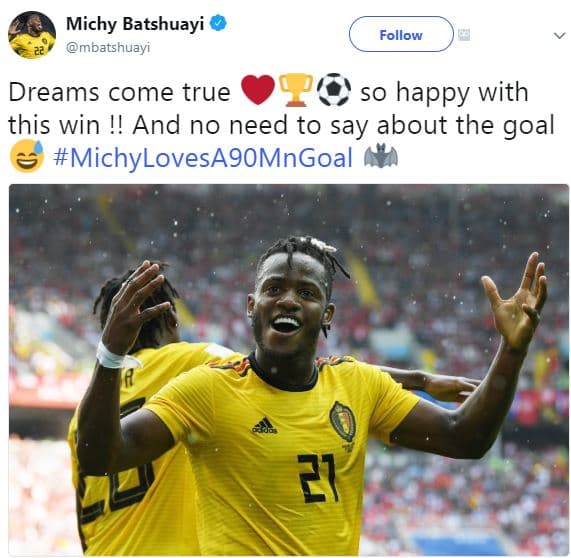 Michy batshuayi mbatshuayi follow dreams come true so happy with this win !! and