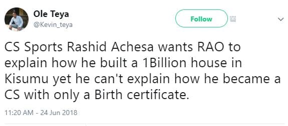 Ole teya kevin_teya follow cs sports rashid achesa wants rao to explain how he b