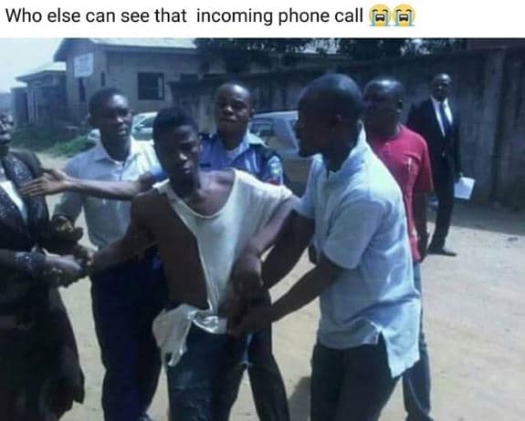 Who else can see that incoming phone call 5