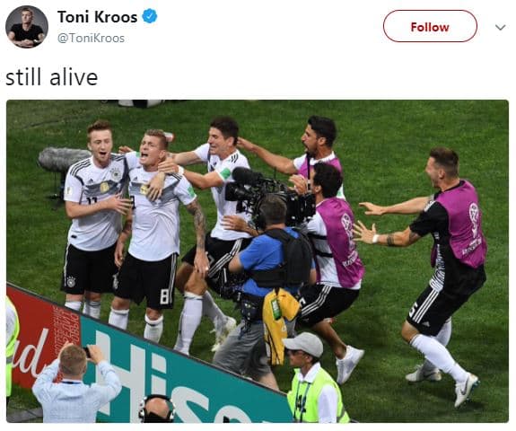Toni kroos tonikroos follow still alive