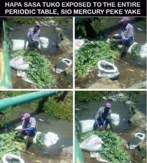 Hapa sasa tuko exposed to the entire periodic table, sio mercury peke yake