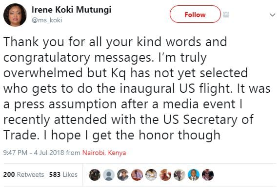 Irene koki mutungi ms_koki follow thank you for all your kind words and congratu