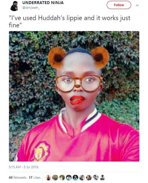 Underrated ninja iamjoseh_ follow i've used huddah's lippie and it works just fi