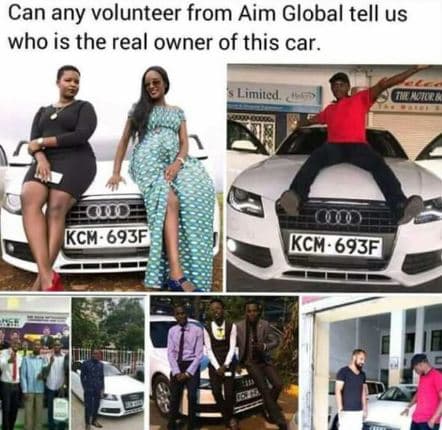 Can any volunteer from aim global tell us who is the real owner of this car. lim