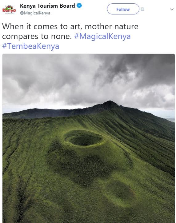 Kenya tourism board nya magicalkenya follow when it comes to art, mother nature